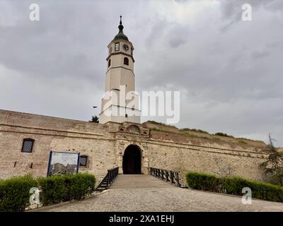 Das Innere Stambol Tor & Uhrturm, Belgrader Festung, Kalemegdan Stockfoto
