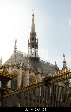Die berühmte Kathedrale Sainte-Chapelle in Paris, Frankreich Stockfoto