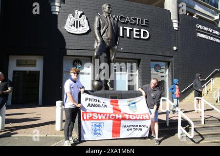 England trifft im St. James' Park auf Bosnien und Herzegowina, während die Three Lions mit den Vorbereitungen für die Euro 2024 beginnen. Newcastle Upon Tyne, Großbritannien, 3. Juni 2024, Credit:DEW/Alamy Live News Stockfoto