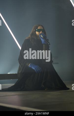 Nottingham, UK 3. Juni 2024, Jared Leto von 30 Seconds to Mars, trat in der Motorpoint Arena in Nottingham als Teil ihrer Seasons Tour auf Credit:Paul Smith/Alamy Live News Stockfoto