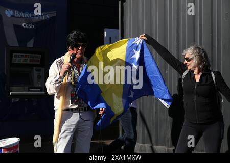 England trifft im St. James' Park auf Bosnien und Herzegowina, während die Three Lions mit den Vorbereitungen für die Euro 2024 beginnen. Newcastle Upon Tyne, Großbritannien, 3. Juni 2024, Credit:DEW/Alamy Live News Stockfoto