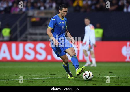 Fussball Laenderspiel Deutschland - Ukraine am 03.06.2024 im Max-Morlock-Stadion in Nürnberg Taras Stepanenko ( Ukraine ) die DFB-Vorschriften verbieten die Verwendung von Fotografien als Bildsequenzen und/oder Quasi-Video. Foto: Revierfoto Credit: ddp Media GmbH/Alamy Live News Stockfoto