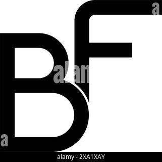 bf Letter Logo-Design Stock Vektor