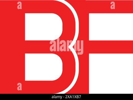 bf Letter Logo-Design Stock Vektor