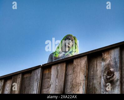 Die Meerjungfrau bei Jois am Neusiedler See in Österreich Stockfoto