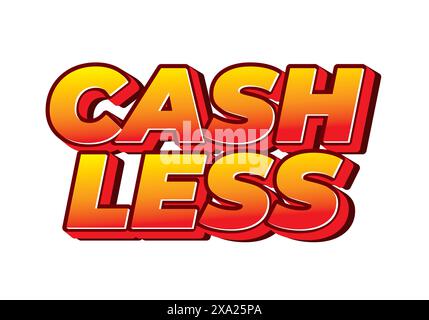 Fahrlässig. Texteffektkonstruktion im 3D-Stil mit guten Farben Stock Vektor