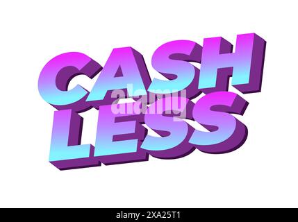 Fahrlässig. Texteffektkonstruktion im 3D-Stil mit guten Farben Stock Vektor