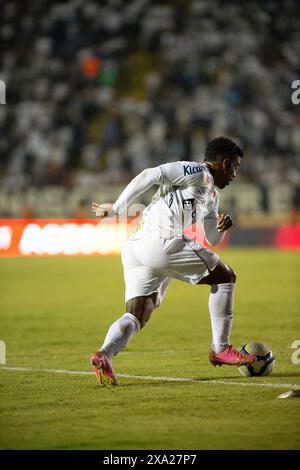 Londrina, Brasilien. Juni 2024. PR - LONDRINA - 06/03/2024 - BRASILEIRO B 2024, SANTOS x BOTAFOGO-SP - [SAN3] Santos Spieler während eines Spiels gegen Botafogo-SP im DO Cafe Stadion für die brasilianische B 2024 Meisterschaft. Foto: Henrique Campinha/AGIF Credit: AGIF/Alamy Live News Stockfoto