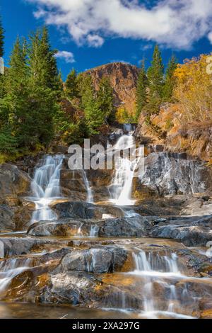 Mill Creek Falls, Lundy Canyon, Hoover Wilderness, Inyo National Forest, Eastern Sierra, Kalifornien Stockfoto