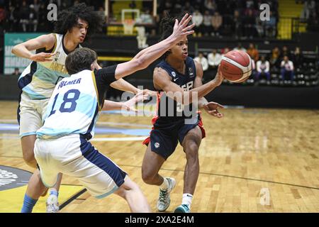 Darius Acuff Jr. (USA). FIBA Basketball Americup U18 - Buenos Aires 2024 Stockfoto