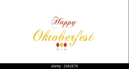 Oktoberfest Spirit mit schickem Text Art Design Stock Vektor