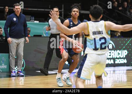 Darius Acuff Jr. (USA). FIBA Basketball Americup U18 - Buenos Aires 2024 Stockfoto