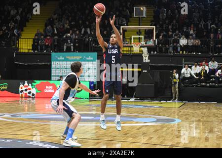 Darius Acuff Jr. (USA). FIBA Basketball Americup U18 - Buenos Aires 2024 Stockfoto