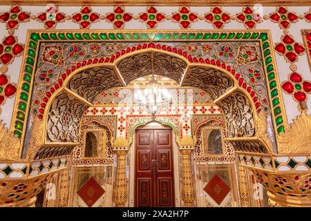 Shoba Niwas, Stadtpalast, Jaipur, Rajasthan, Indien, Südasien. Stockfoto