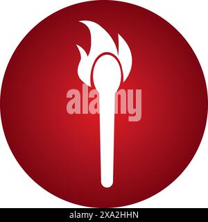 Taschenlampe Symbol Vektor Illustration Logo Design Stock Vektor
