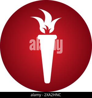 Taschenlampe Symbol Vektor Illustration Logo Design Stock Vektor