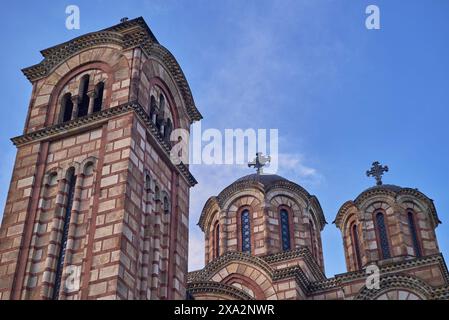 St. Mark's Church (Crkva Svetog Marka), serbisch-orthodoxe Kirche im Tasmajdan Park in Belgrad, erbaut 1940 im serbo-byzantinischen Stil Stockfoto