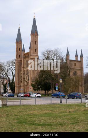 Schlosskirche, Schlosspark, Neustrelitz, Mecklenburg-Vorpommern, Deutschland Stockfoto