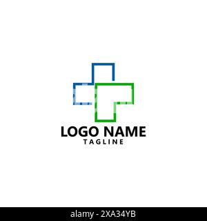 Initial Letter MT Health Vektor Logo Design Stock Vektor