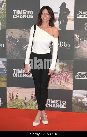 Pamela Camassa bei der Premiere des Dokumentarfilms „Tim to Change“ im Space Cinema Moderno. Rom, 03.06.2024 Stockfoto