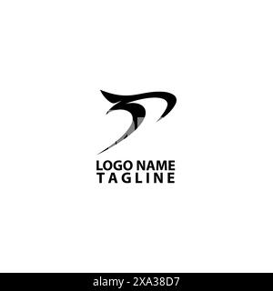Ursprünglicher Design-Vektor des S Shark Logos Stock Vektor