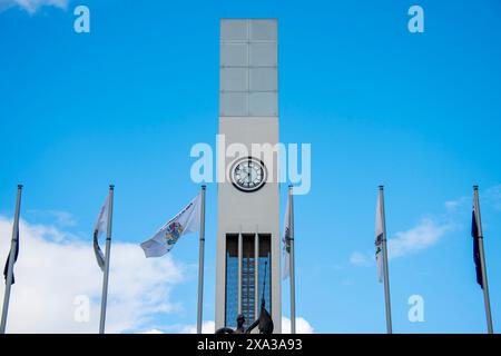 Hopwood Clock Tower in Palmerston North - Neuseeland Stockfoto