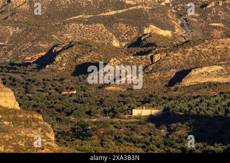 Gorafe, Gor-Tal, Region Guadix, Granada Geopark, Provinz Granada, Andalusien, Spanien Stockfoto