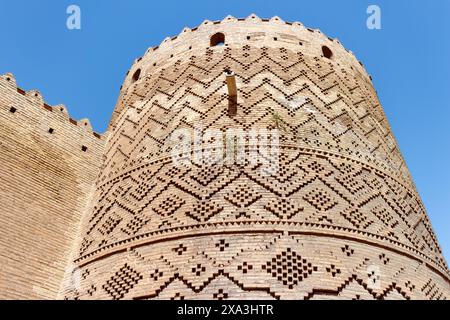 Die Arge von Karim Khan, eine Zitadelle aus dem 18. Jahrhundert in Shiraz, Iran. Stockfoto