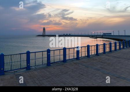 Hilton Salwa Beach Light House Doha Qatar Stockfoto