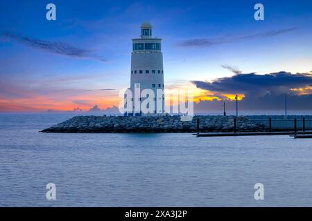 Hilton Salwa Beach Light House Doha Qatar Stockfoto