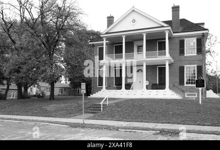 Grouseland, das historische Zuhause von William Henry Harrison, in Vincennes, Indiana, USA. Stockfoto