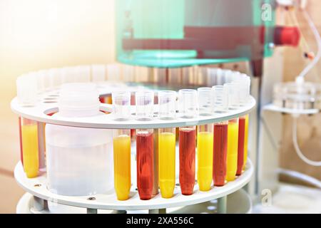 Professionelle Laborprobenprozessorpumpe. Automatisierung in der Ionenchromatographie Stockfoto