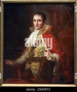 Porträt von König Joseph I., 1809, Josep Bernat Flaugier, (Martigues, 1757 - Barcelona, 1813), Nationalmuseum für katalanische Kunst, Museu Nacional d'Art de Catalunya, MNAC, Barcelona, Spanien, Europa. Stockfoto