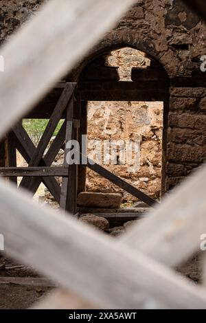 Archäologische Stätte der Akropolis, Korinth, Griechenland Stockfoto