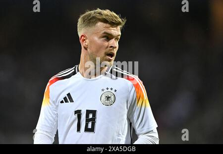 Maximilian Mittelstaedt GER (18) Porträt DFB Laenderspiel Deutschland GER vs Ukraine UKR Max-Morlock-Stadion Nürnberg 03.06.2024 DFL-VORSCHRIFTEN VERBIETEN JEDE VERWENDUNG VON FOTOGRAFIEN ALS BILDSEQUENZEN UND/ODER QUASI-VIDEO Stockfoto