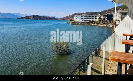 Ein malerischer Blick auf den Erhai-See in Dali, Provinz Yunnan, China Stockfoto