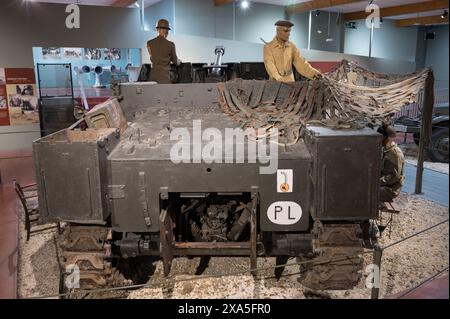 Der Sexton-Panzer, ein selbstfahrendes Artilleriefahrzeug aus dem Zweiten Weltkrieg, offiziell als 25-pdr SP bezeichnet Stockfoto