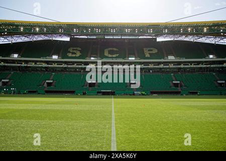 Lissabon, Portugal. Juni 2024. Lissabon, Portugal, 4. Juni 2024: Stadion vor dem Internationalen Freundschaftsspiel zwischen Portugal und Finnland im Estadio Jose Alvalade in Lissabon, Portugal. (Pedro Porru/SPP) Credit: SPP Sport Press Photo. /Alamy Live News Stockfoto