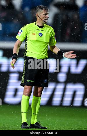 Bergamo, Italien. Juni 2024. Schiedsrichter Daniele Orsato während des Serie-A-Spiels zwischen Atalanta BC und ACF Fiorentina im Gewiss-Stadion in Bergamo, Italia Soccer (Cristiano Mazzi/SPP) Credit: SPP Sport Press Photo. /Alamy Live News Stockfoto