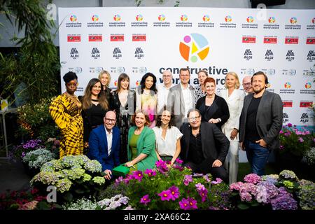 Berlin, Deutschland. Juni 2024. Jurymitglieder bei der Verleihung des Constructive World Award von Focus Online (BurdaForward) im Prince Charles. Quelle: Christoph Soeder/dpa/Alamy Live News Stockfoto