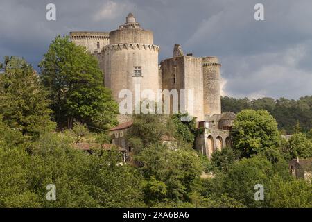 Schloss Bonaquil, Lot et Garonne, Frankreich. Stockfoto