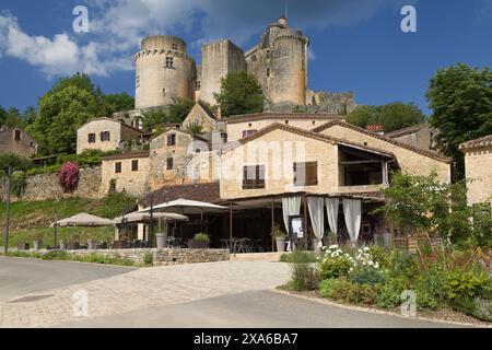 Das Dorf Bonaguil, Lot et Garonne, Frankreich. Stockfoto