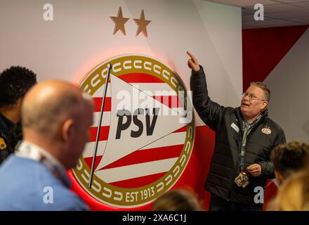 Eine Stadiontour des PSV, auch bekannt als PSV Eindhoven, spielt in der niederländischen Eredivisie Stockfoto