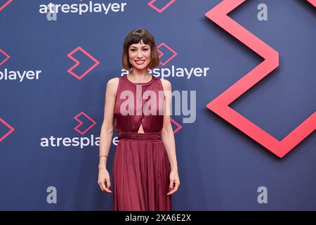 Natalia Verbeke nimmt am 3. Juni 2024 an einem Fotogespräch zum 5. Jahrestag von Atresplayer in Madrid Teil. Stockfoto