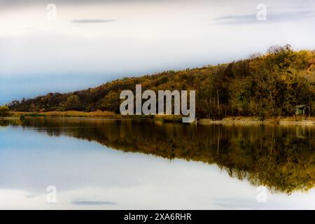 Ein malerischer Blick auf den Ciric Lake in Iasi, Rumänien Stockfoto