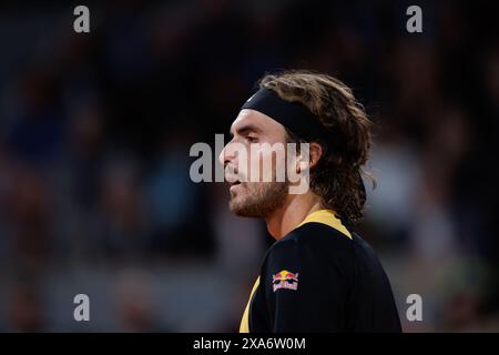 Paris, Frankreich. Juni 2024. Roland Garros, 4. Juni 2024: Stefanos Tsitsipas (GRE) bei den French Open 2024. Alamy Live News/Corleve Credit: Corleve/Alamy Live News Stockfoto