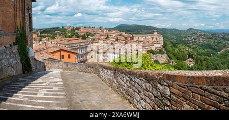 Perugia - der Blick nach Norden - Westen Teil der Altstadt. Stockfoto