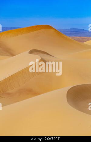 Afrika, Marokko, Zagora, Sahara, Erg Lehoudi, Sanddünen Stockfoto