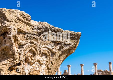 Archäologische Stätte, Paphos Mosaike, Paphos, Paphos Bezirk, Republik Zypern Stockfoto