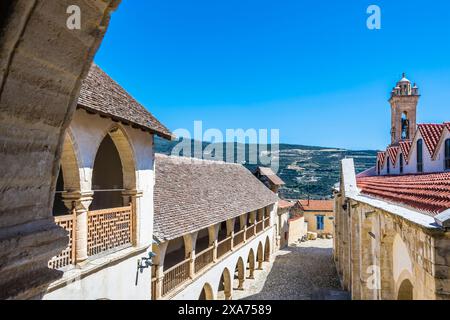 Timios Stavros Kloster, Omodos, Limassol Bezirk, Republik Zypern Stockfoto